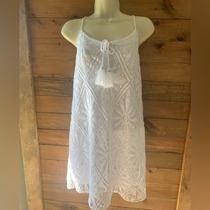 Lilly Pulitzer Dusk Dress Resort White Delray Diamond Lace Size XSmall